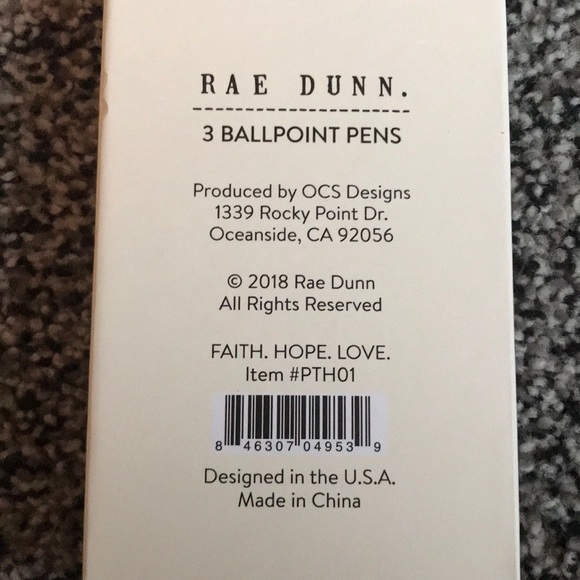 Rae Dunn Pen Set FAITH, HOPE, and LOVE - Picture 3 of 3